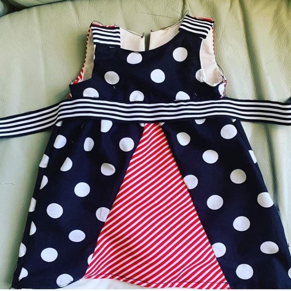 3-6 month baby girl dress ooak